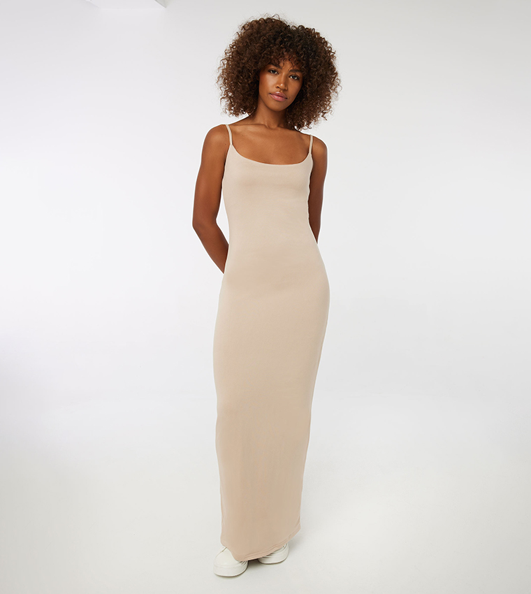 Strappy bodycon shop maxi dress