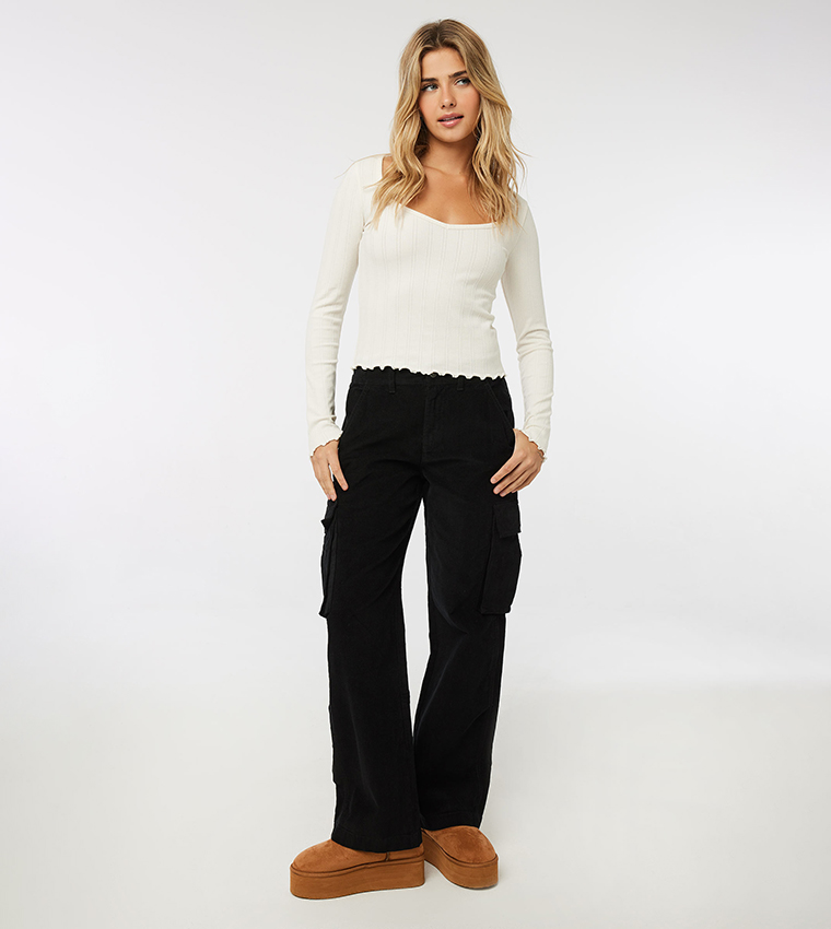 Straight Leg Cargo Pants, Ardene