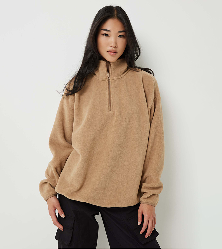 Oversized shop fleece sweater