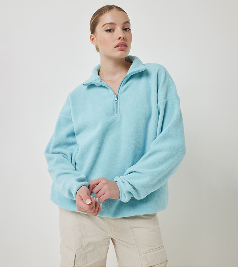 Oversized shop fleece sweatshirt