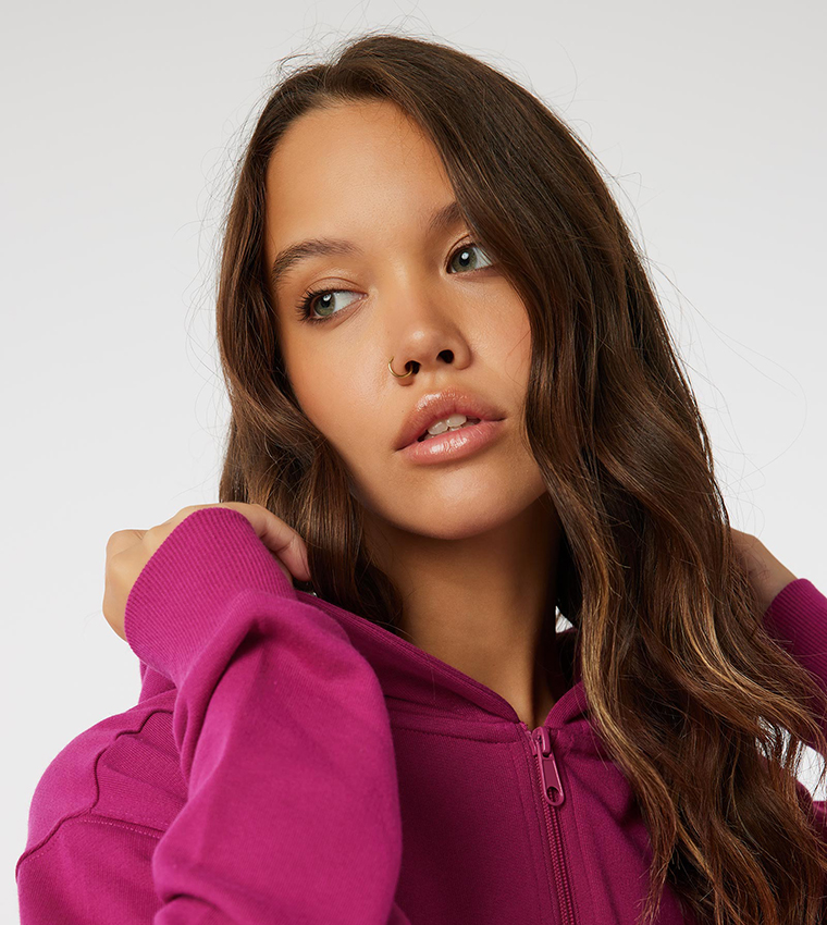 French Terry Zip-Up Hoodie