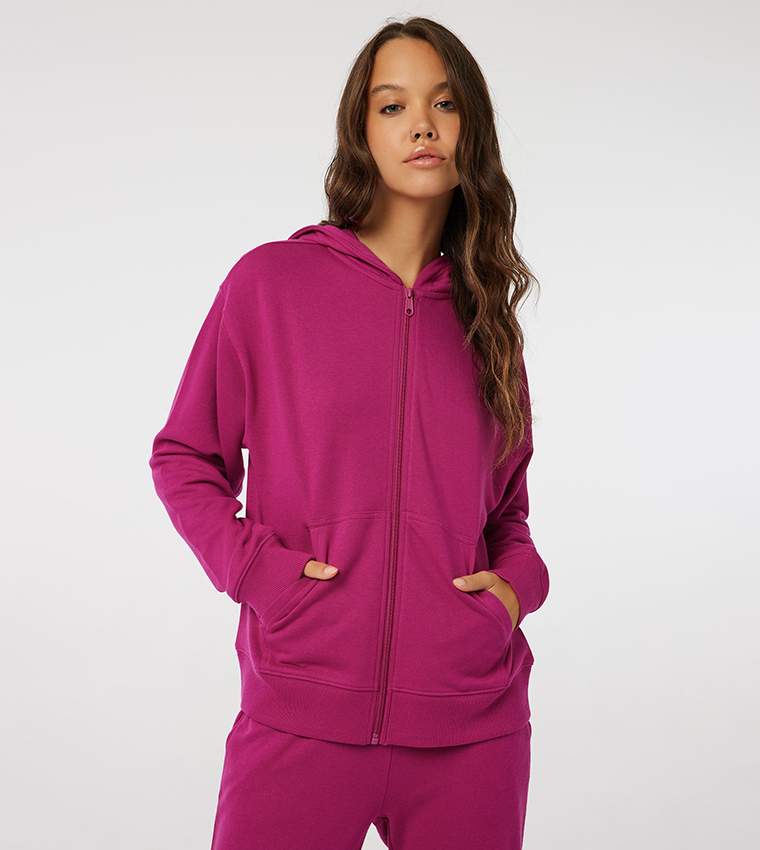 French Terry Zip-Up Hoodie