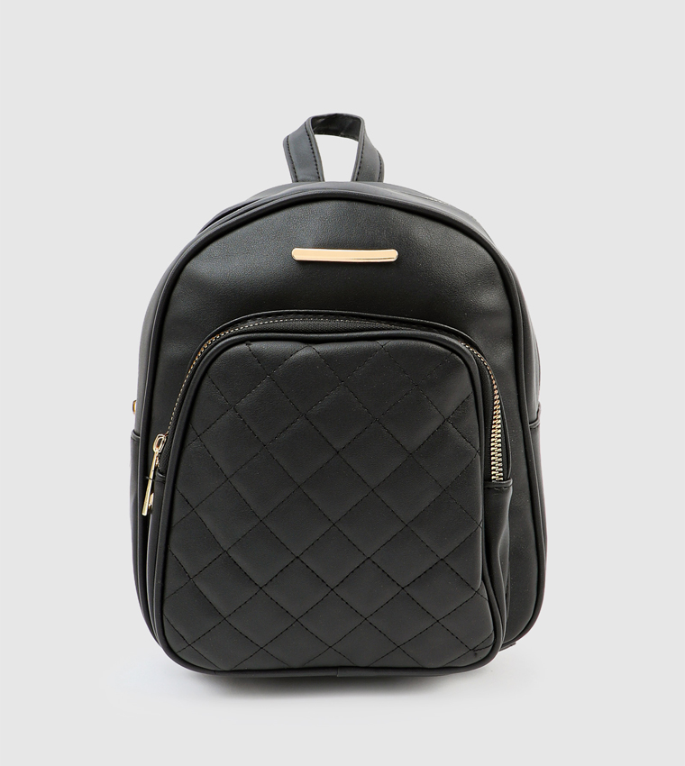 Buy Ardene Quilted Mini Backpack In Black | 6thStreet UAE