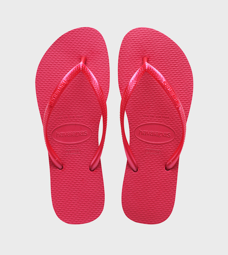 Textured Thong-Strap Flip-Flops