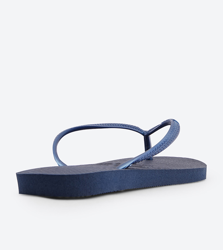 Open Toe Slim Flip Flops