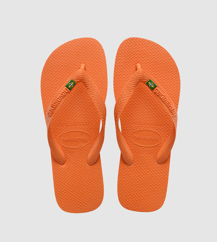 Buy Havaianas Brasil Flip Flops In Orange 6thStreet Oman