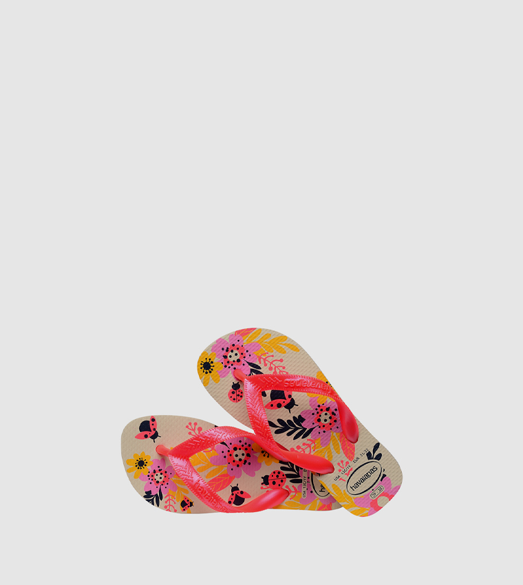 Flores Print Flip-Flops