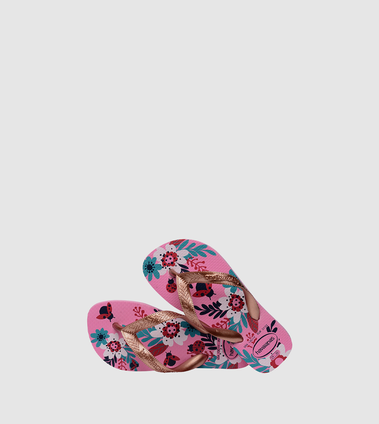 Flores Print Flip-Flops