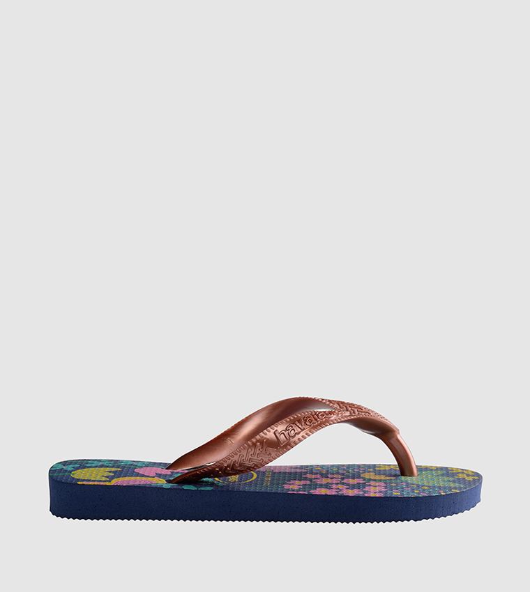 Kids Flores Flip Flops