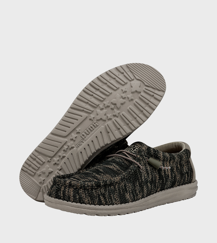 WALLY Sox Textured Slip-On Shoes