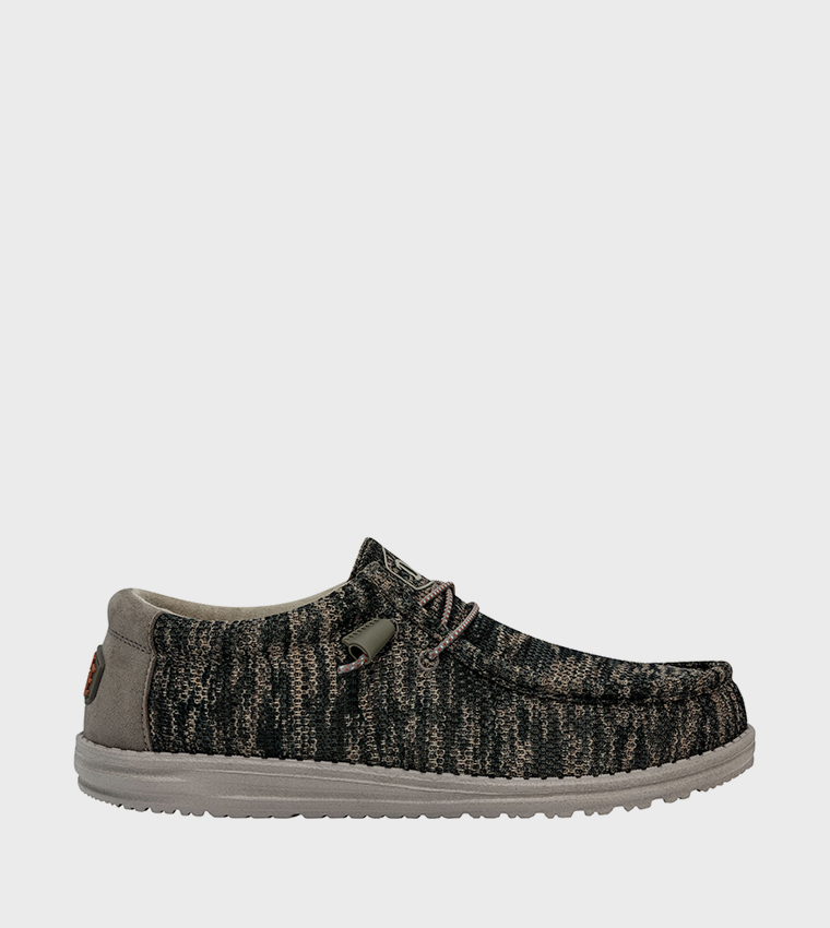 WALLY Sox Textured Slip-On Shoes