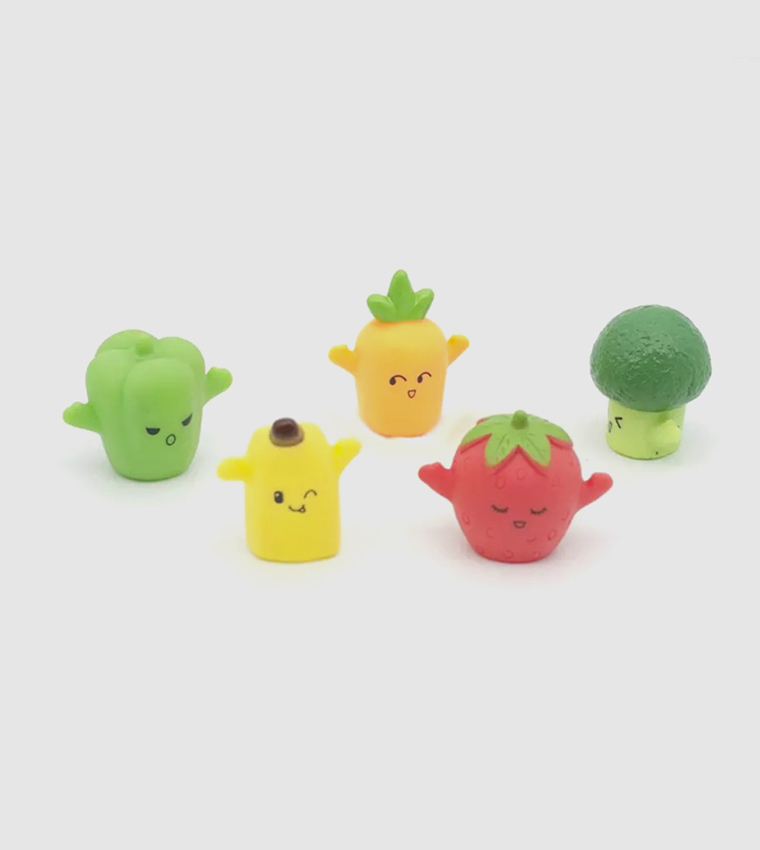 Pack of 5 Fruits & Vegetables Finger Puppets