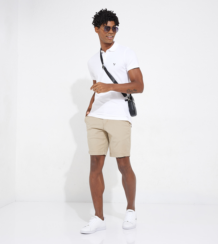 Logo Detail Slim Fit Polo T-Shirt