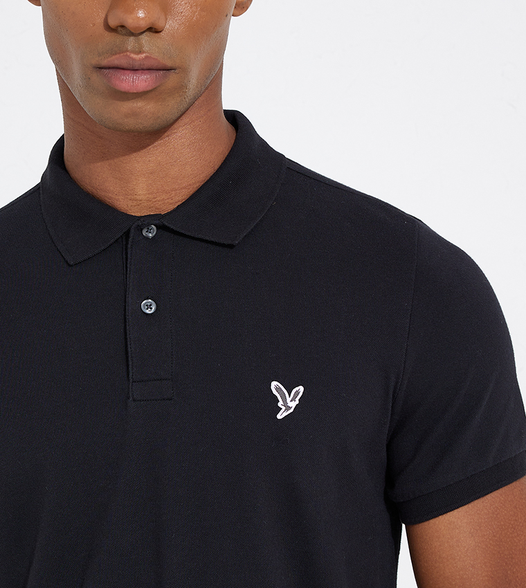 American eagle black polo hotsell