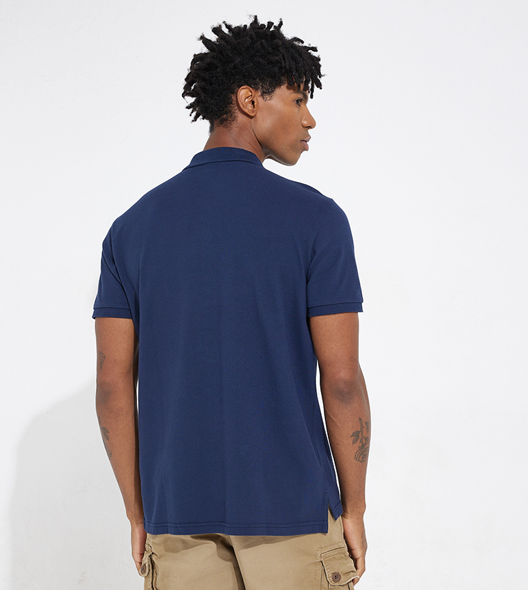 Logo Detail Short Sleeves Polo T-Shirt