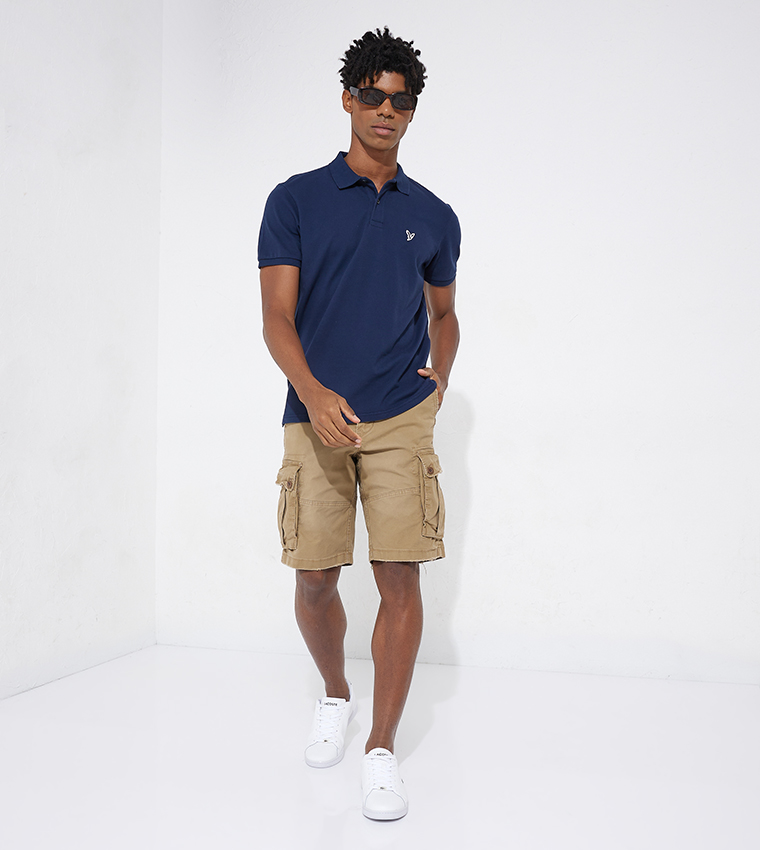 Logo Detail Short Sleeves Polo T-Shirt
