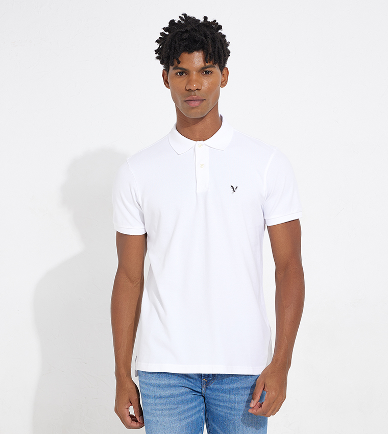Logo Detail Short Sleeves Polo T-Shirt