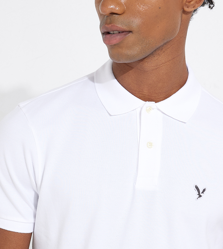 Logo Detail Short Sleeves Polo T-Shirt