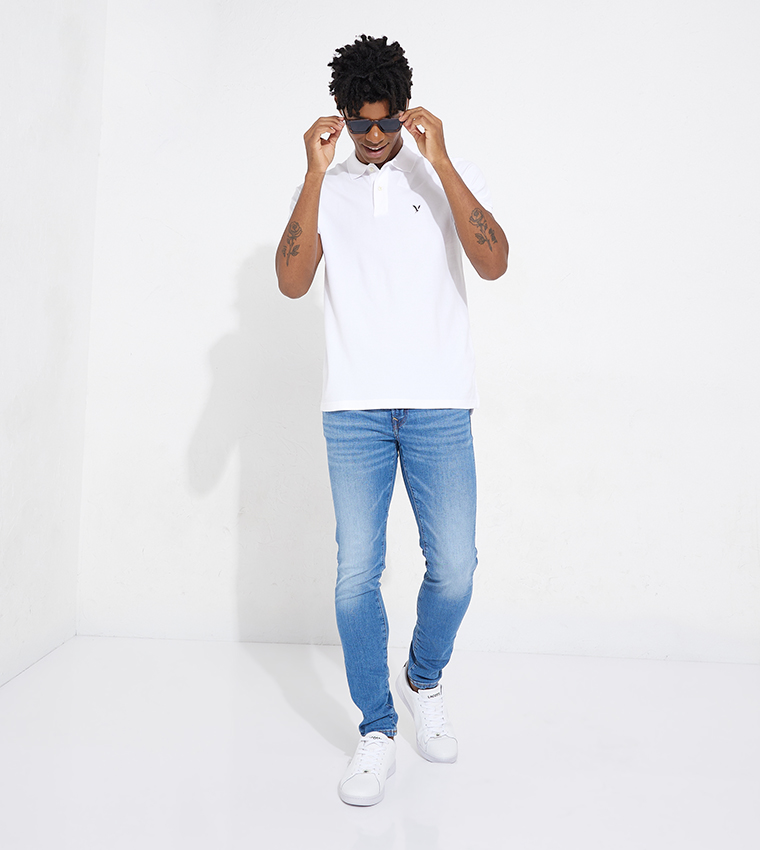 Logo Detail Short Sleeves Polo T-Shirt