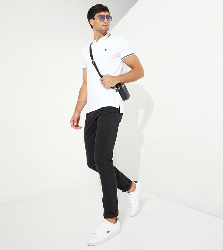 Flex Solid Slim Fit Chino Pants