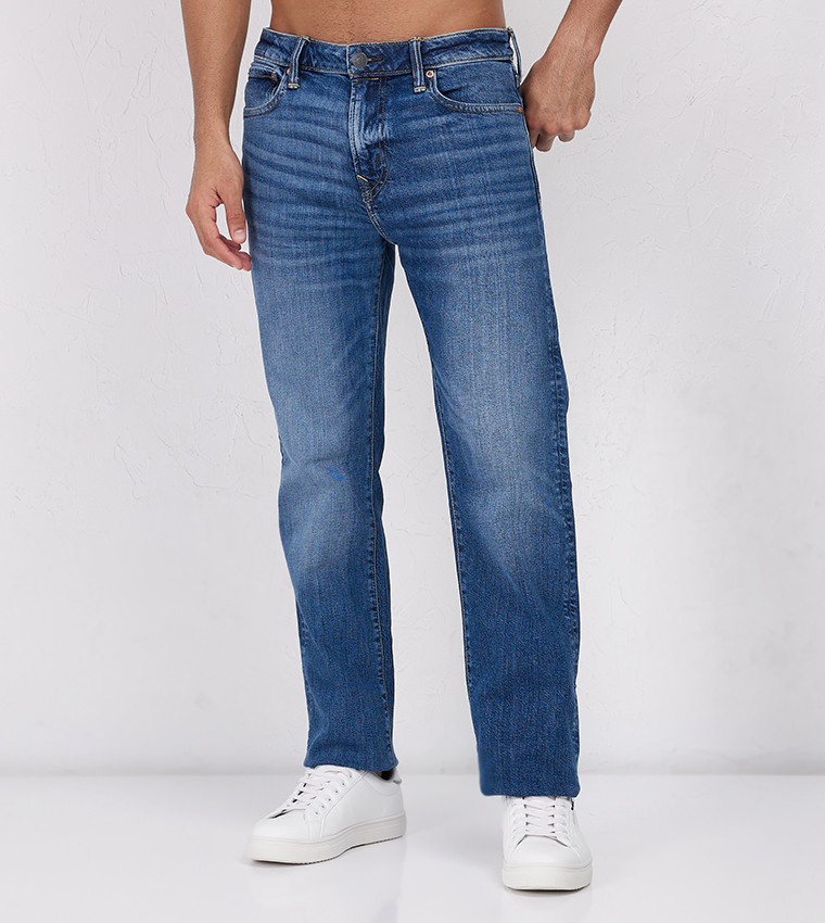 Flex Relaxed Straight Fit Jeans