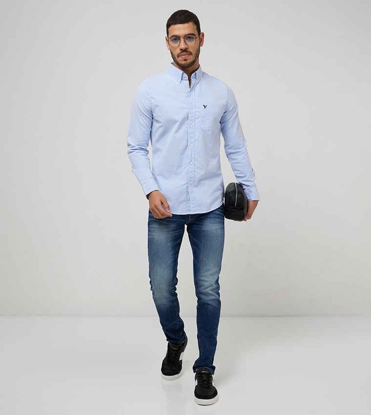 Slim flex sales oxford shirt