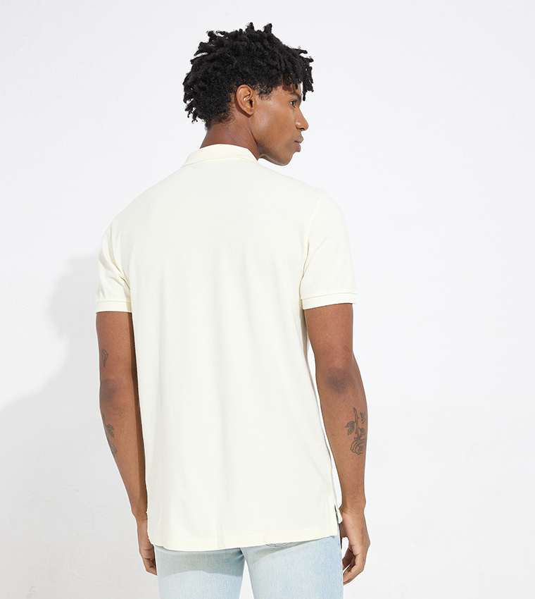 Logo Detail Short Sleeves Polo T-Shirt