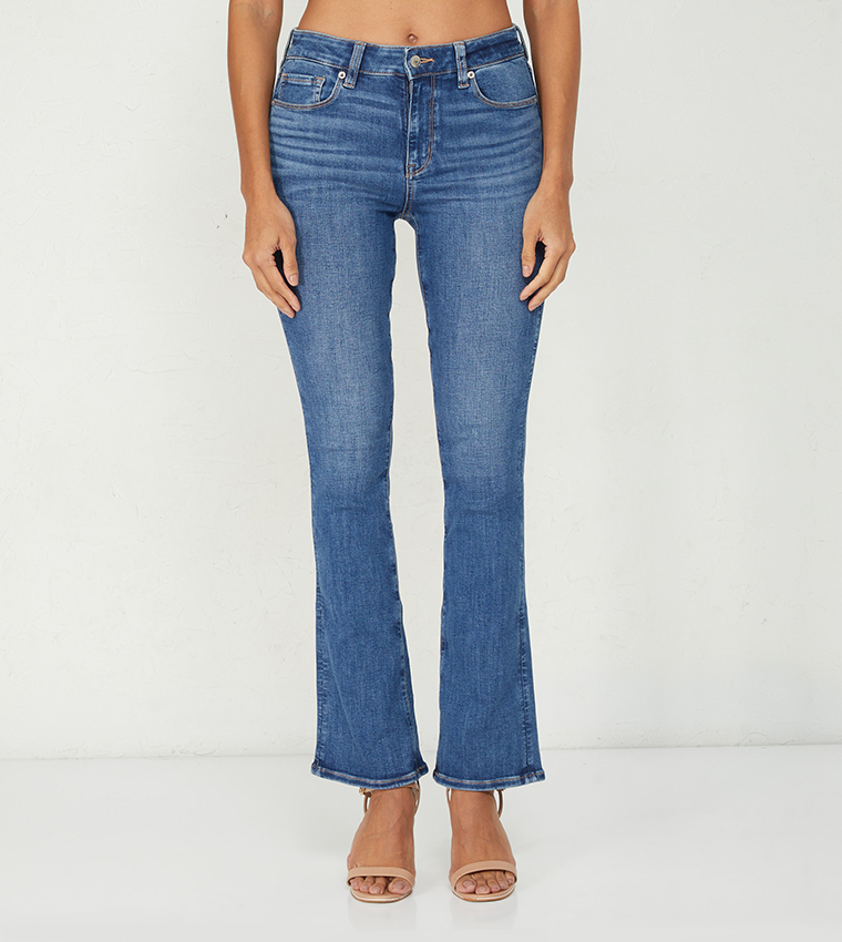 High-Waist Skinny Fit Jeans