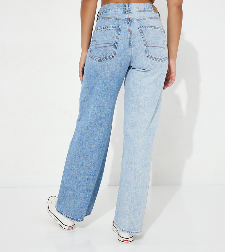 Ripped Straight Fit Jeans