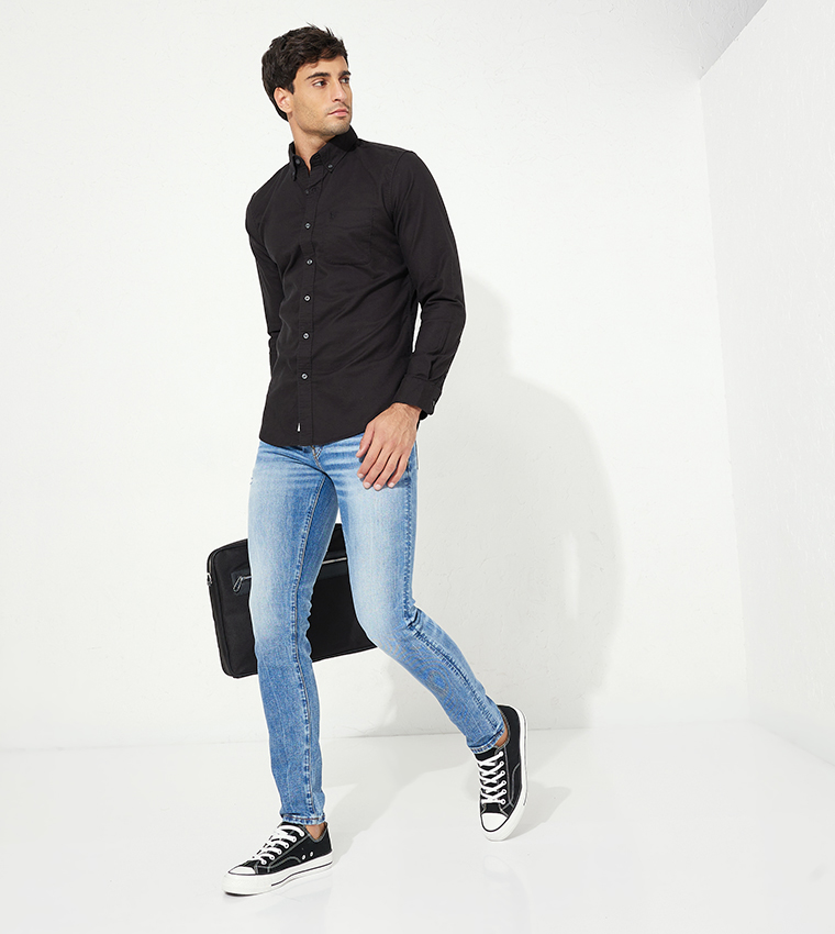 AirFlex Skinny Fit Faded Jeans
