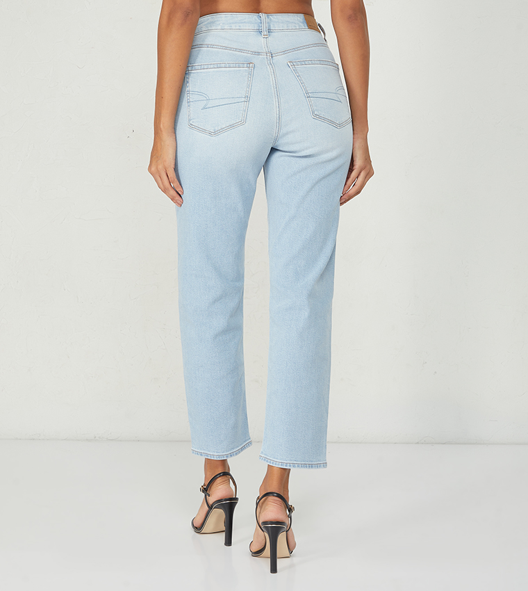 Faded Slim-Fit High Waisted Jeans, Change sub cat