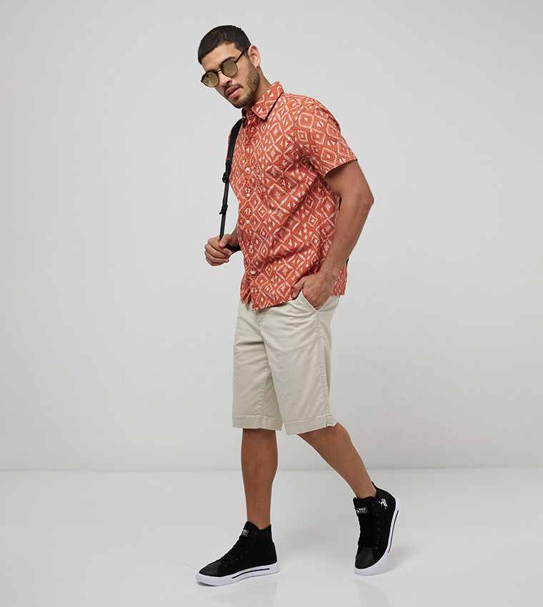 Solid Regular Fit Shorts