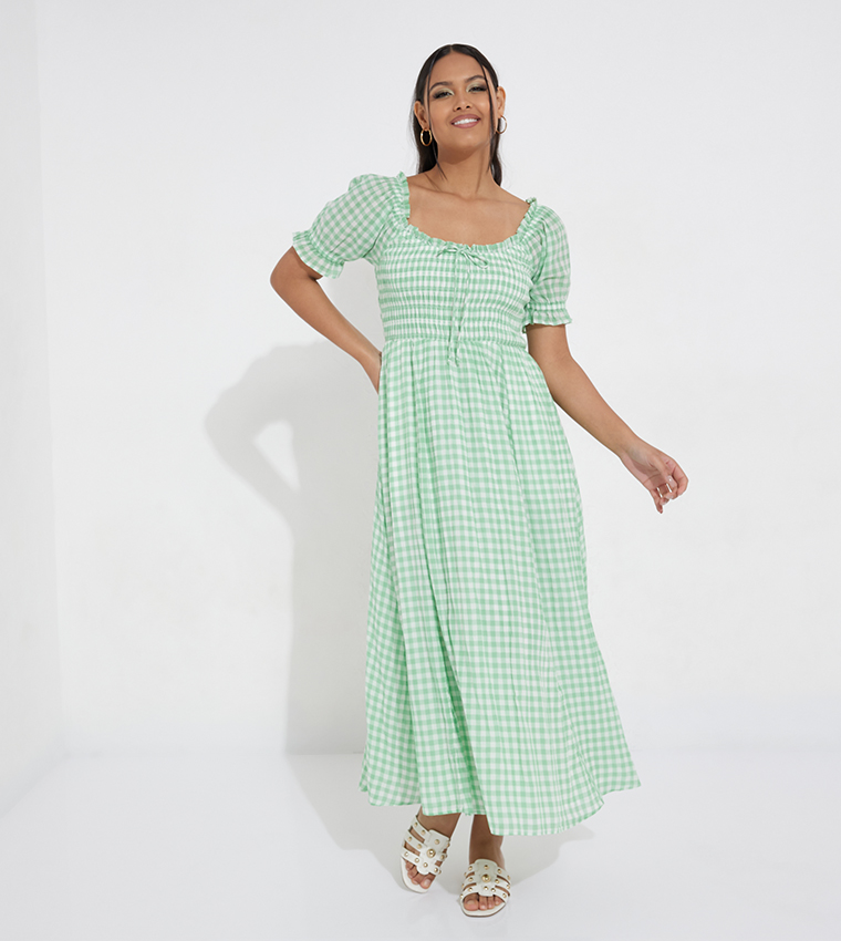 green emerald velvet dress Erin Dress main image 1