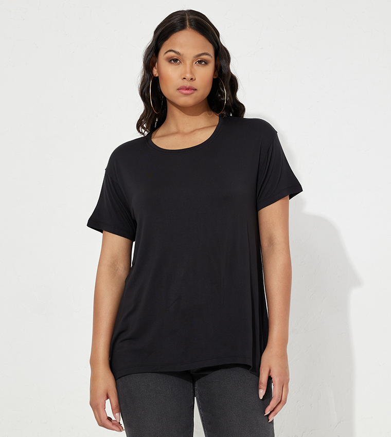 Oversized t shirt black sale