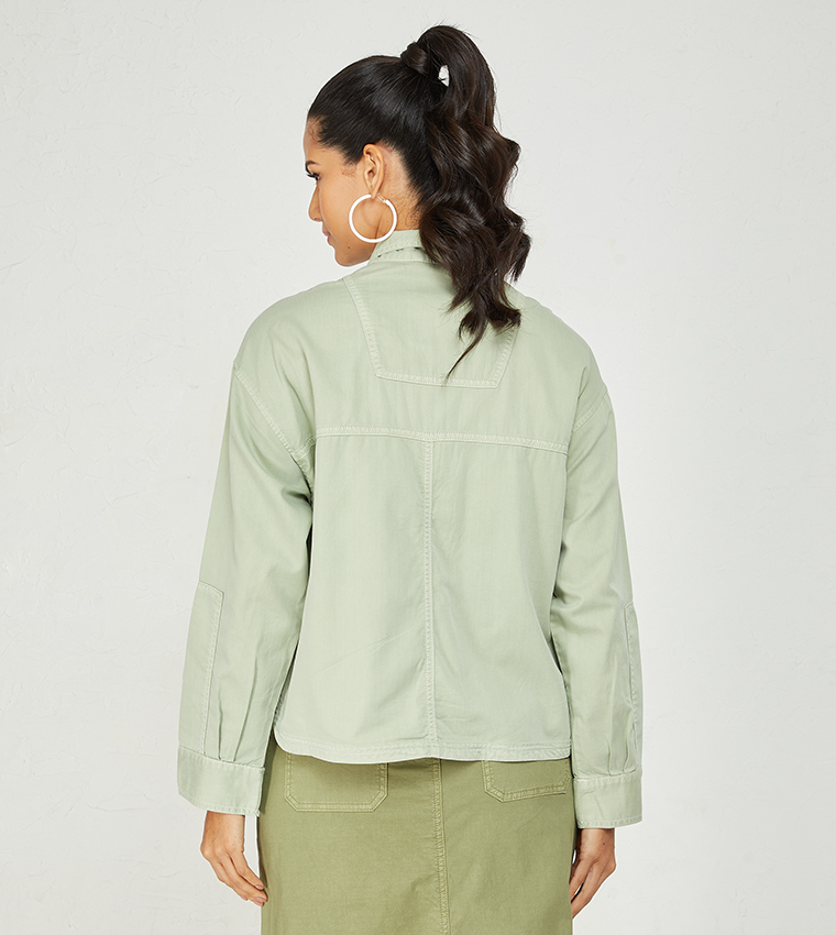 Solid Oversized Jacket