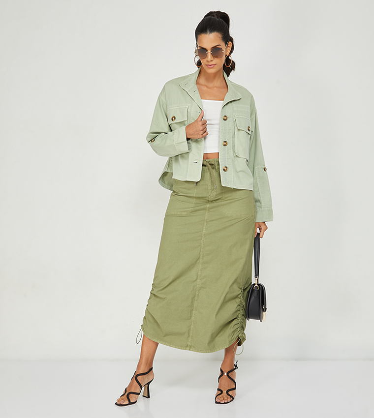 Solid Oversized Jacket