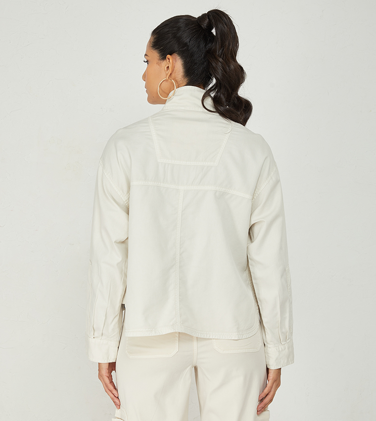 Solid Oversized Jacket