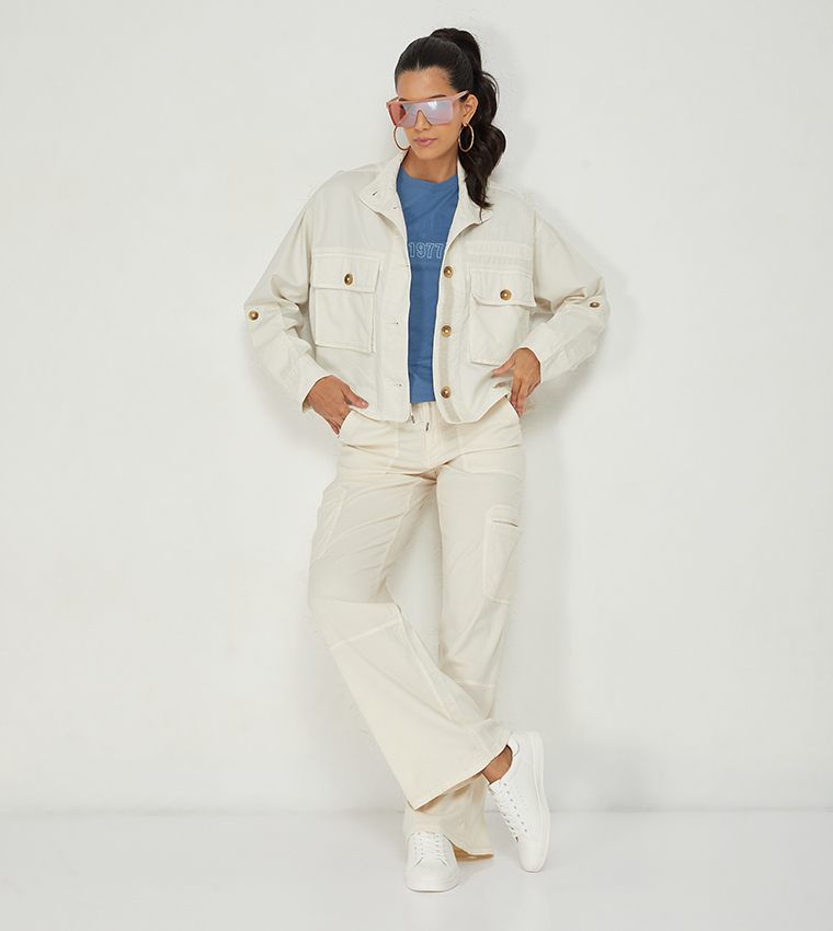 Solid Oversized Jacket