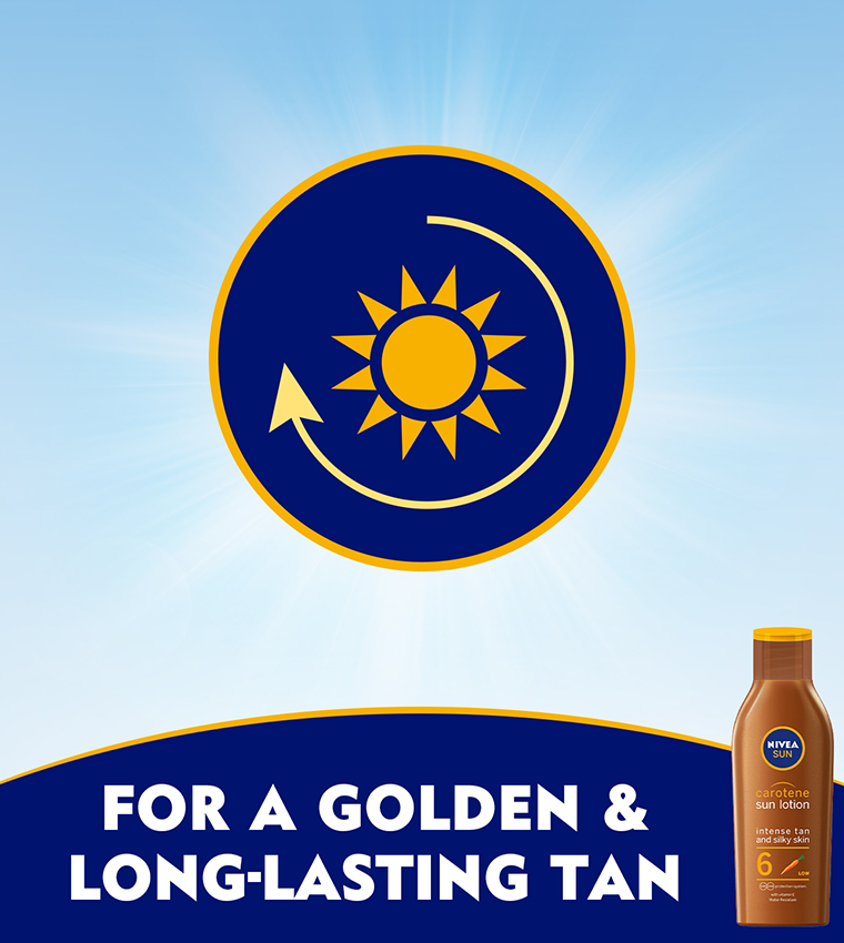 SUN Carotene Tanning Sun Lotion, Vitamin E, SPF 6, 200ml