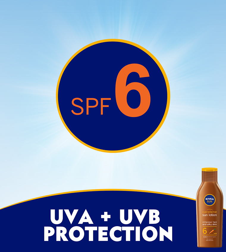 SUN Carotene Tanning Sun Lotion, Vitamin E, SPF 6, 200ml