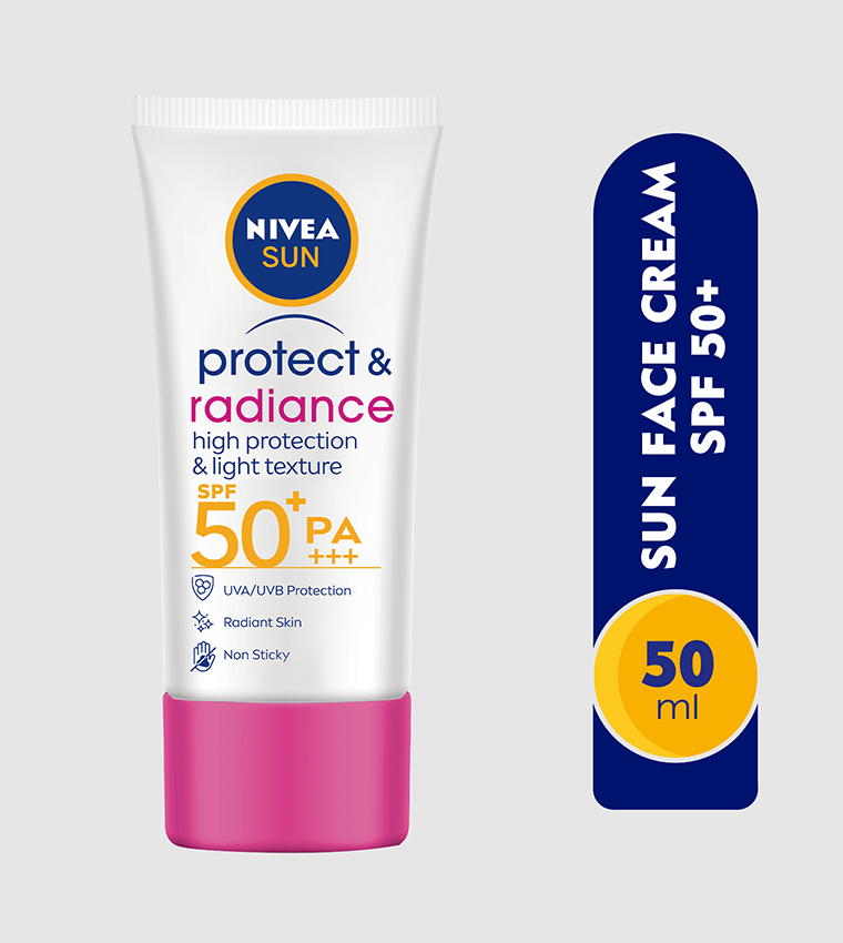 SUN Protect & Radiance Sun Face Cream, SPF 50, Tube 50ml