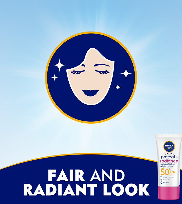 SUN Protect & Radiance Sun Face Cream, SPF 50, Tube 50ml