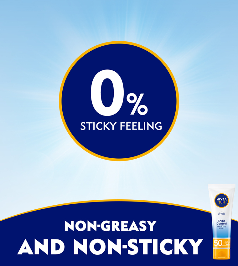 SUN UV Face Shine Control Face Cream, SPF 50, Tube 50ml