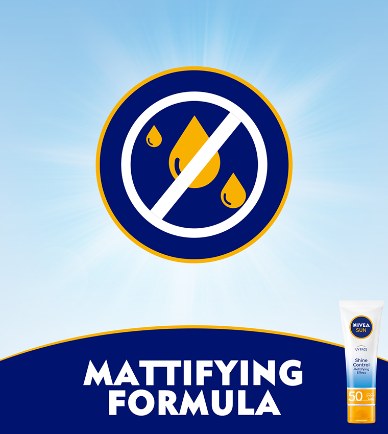 SUN UV Face Shine Control Face Cream, SPF 50, Tube 50ml