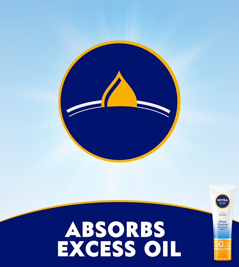 SUN UV Face Shine Control Face Cream, SPF 50, Tube 50ml