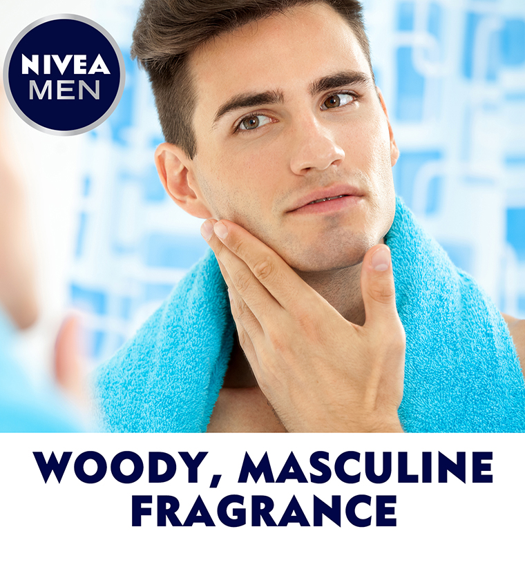 Buy Nivea MEN DEEP After Shave Lotion, Antibacterial Black Carbon, Woody Scent, 100ml In