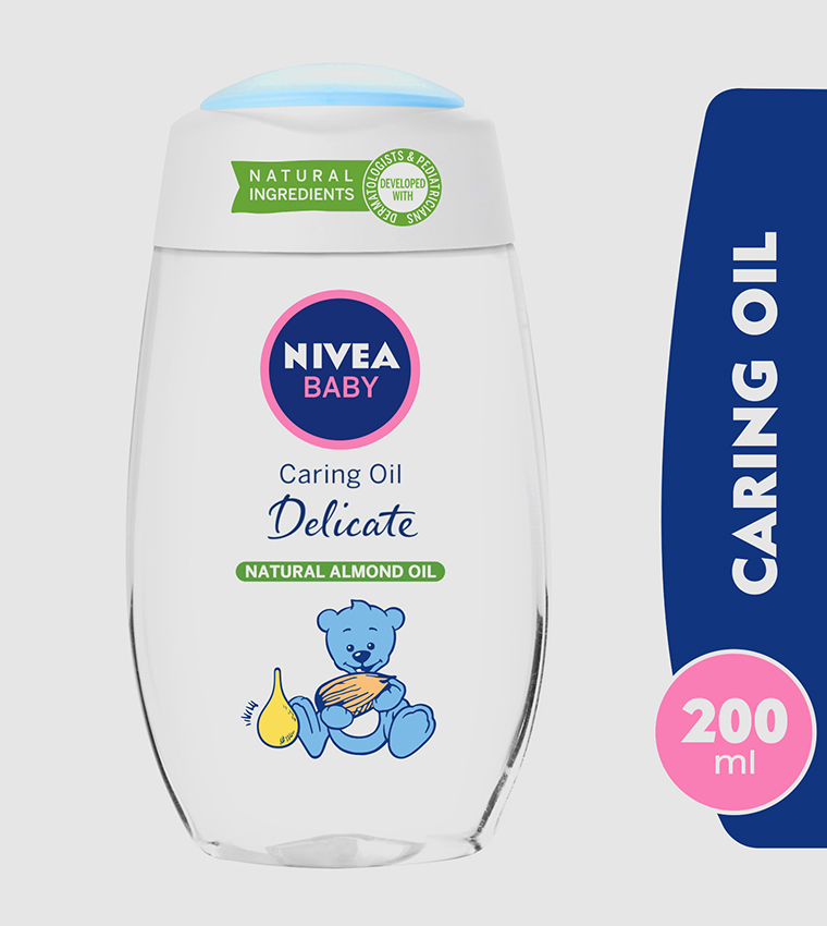 Buy Nivea Baby Delicate Caring Oil, Natural Almond Oil, 200ml In Multiple  Colors