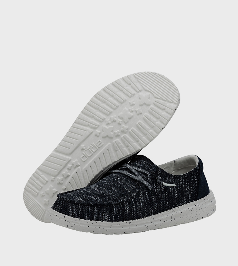 WALLY Sox Textured Slip-On Shoes