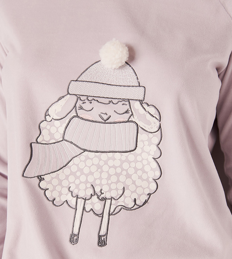 Luxury Velour Long Sleeve Shirt