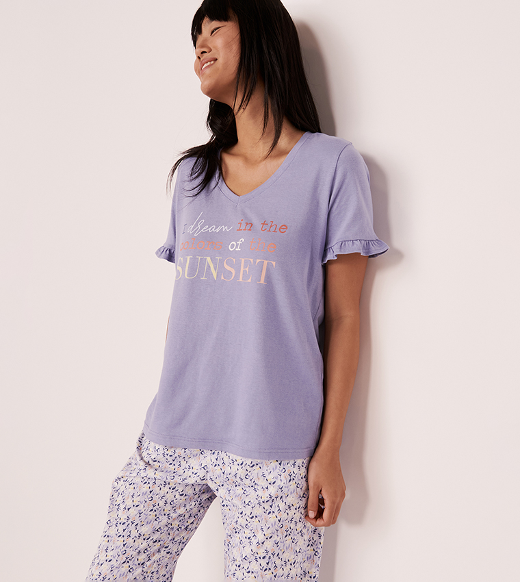 Ruffle Details T-shirt